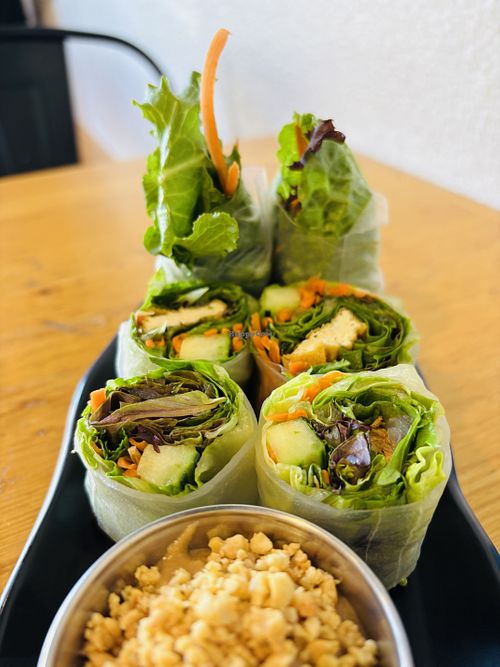 Fresh Spring Rolls with tofu   at D E Thai Kitchen in Las Vegas