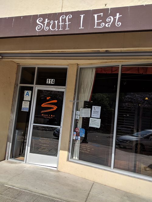 Easily found from street view- Happy Cow approved! at Stuff I Eat in Inglewood