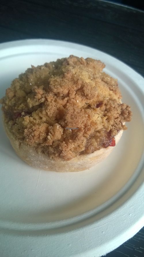 Apple and blackberry crumble tart at Blackberries Pattisserie in Houghton-le-spring