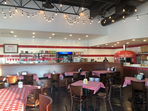 Order yourself.  Delivery to your table.  at Firecrust in Sherwood Park