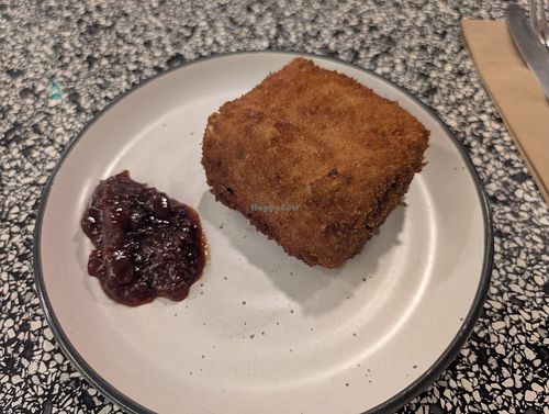 Fried Mac and cheese with chili jam at Let Them Eat - Glenside in Adelaide