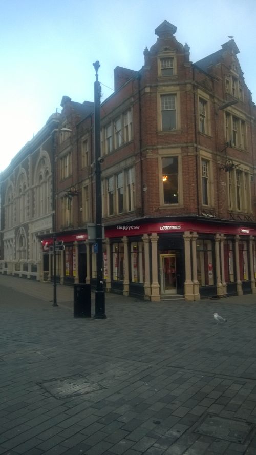 Outside (above Ladbrokes) at The Criterion in South Shields
