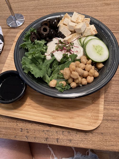 Buddha Bowl with Tofu at Amaranto in Bocas Del Toro