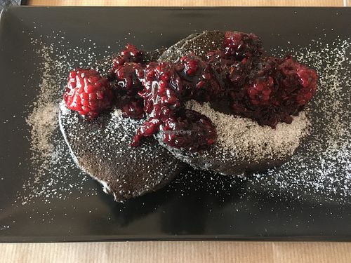 Chocolate pancakes at Foxy Factory in Villefranche-sur-saone