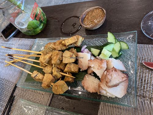 Jack fruit satay sticks at The Onion Collective in Ubud