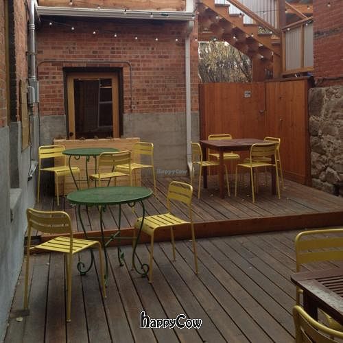 patio at The Hummingbird Cafe in Butte