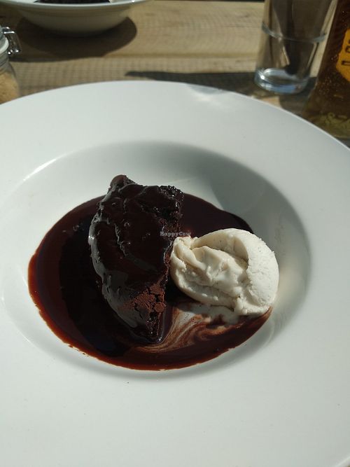 Chocolate Brownie at The Roundhill in Brighton