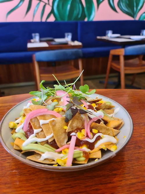 Vegan Nachos at Onda in Richmond