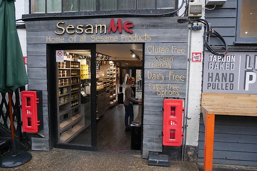 Outside at SesamMe in North London
