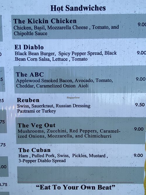 Hot sandwiches   at Jo Mama's in Orleans