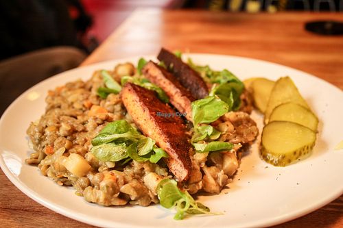 lentils with smoked tofu - daily menu at Bubu's Pub & Kitchen in Prague
