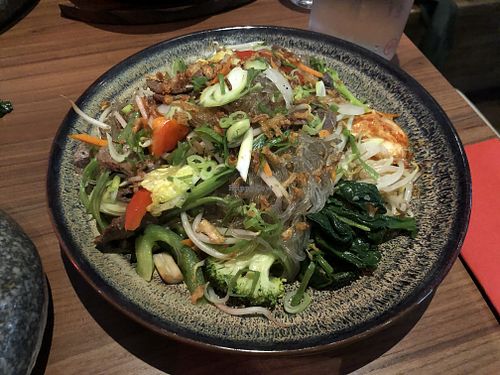 Glass noodle and soy wok at Feel Seoul Good in Berlin