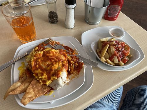 Vegan Enchiladas at Reds in Edinburgh
