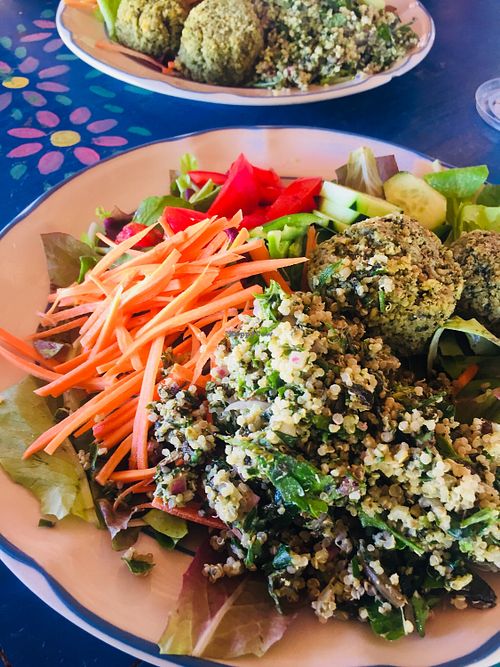 Falafel Salad  at La Jardinera in Todos Santos