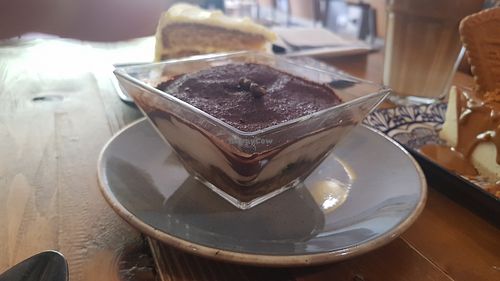 Tiramisu at Vegano in Newcastle Upon Tyne