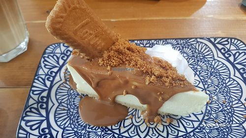 Biscoff cheesecake at Vegano in Newcastle Upon Tyne