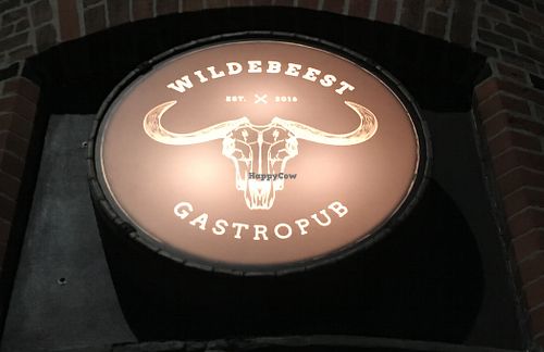 Wildebeest sign at Wildebeest Gastropub in Aalborg