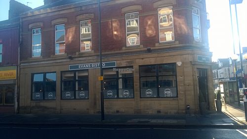Outside at Evan's Bistro in Whitley Bay
