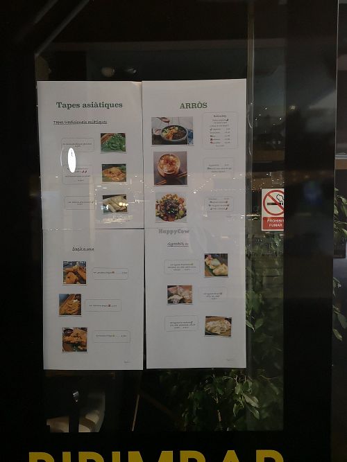 Menu as of Jan '19 at Oso Oso in Escaldes-engordany