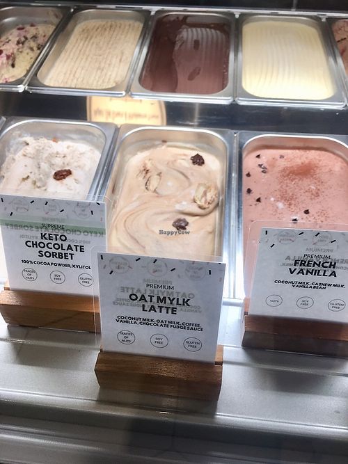 New flavour - oatmylk latte at Kind Kones - Midvalley in Kuala Lumpur