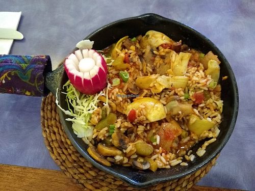Vegan Jambalaya at Bon Temps Creole Cafe in San Luis Obispo