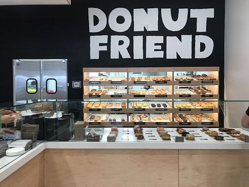 Lotsa donuts at Donut Friend - DTLA in Los Angeles