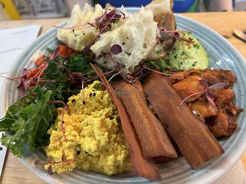 Brekkie Bowl with extra bacon   at WAVE in East London