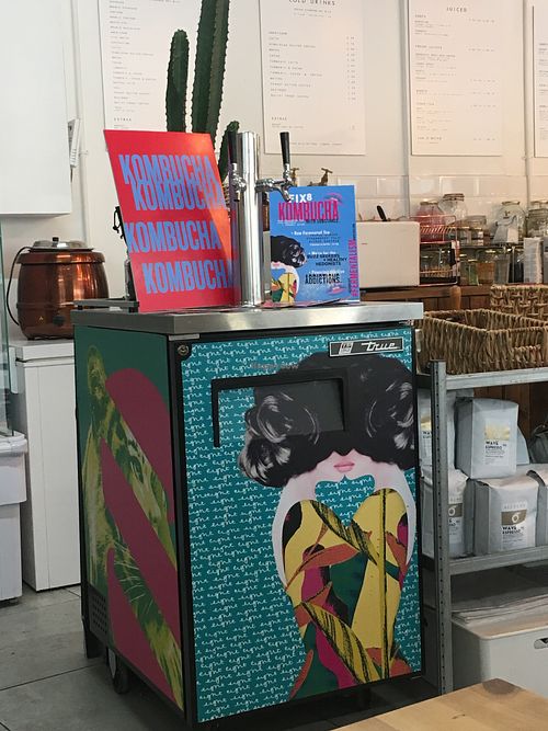 a kombucha tap how awesome is that  at WAVE in East London