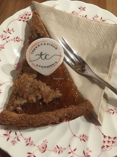 Ginger and lemon tart at Torrefazione Cannaregio in Venice