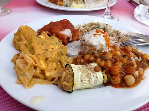 Buffet delights  at Jardim das Cerejas - Chiado in Lisbon