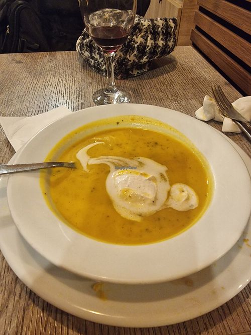 Soup in buffet at Jardim das Cerejas - Chiado in Lisbon