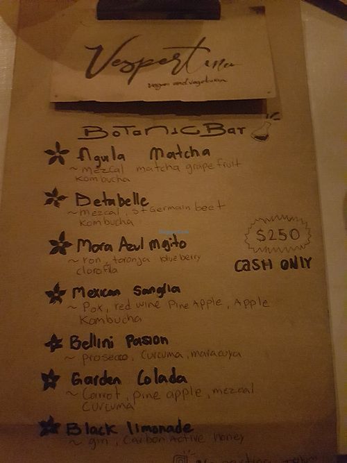 Cocktails at Vespertina in Tulum