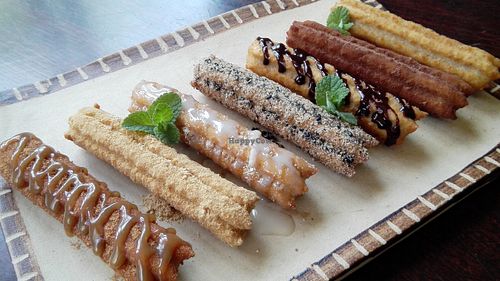 ELEVEN CHURROS at Churros Chilin-no-suzu in Yomitan
