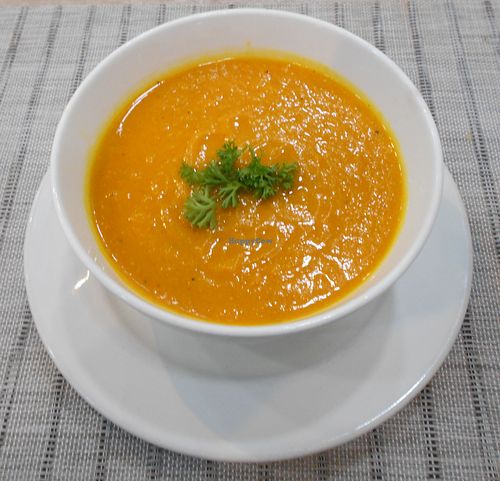 Carrot Ginger Soup at Easy Health in Pattaya