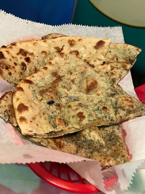 Pudhina (mint) paraatha  at Namaste India in Chesterton