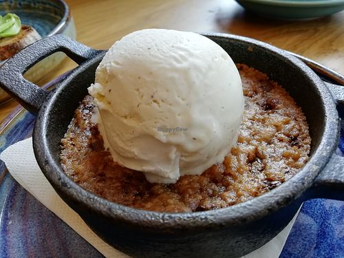 Cookie and ice cream dessert at Friend of Mine  in Bridge Of Allan