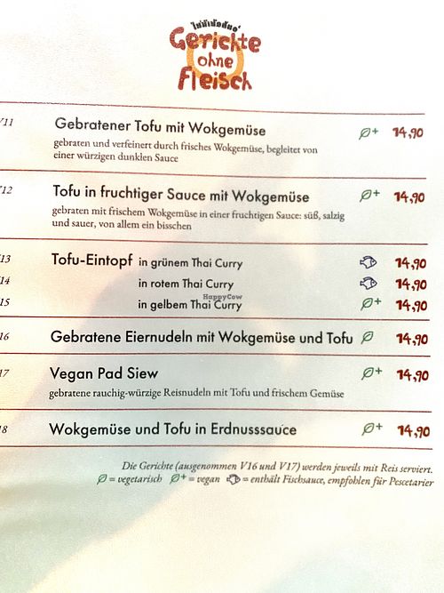 Vegan main dishes   at Muang Thai in Buchholz