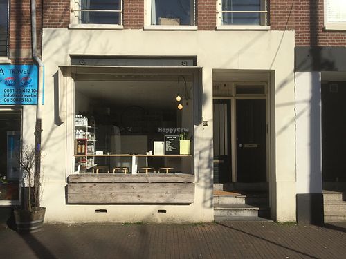 Store front at Oh My Raw Balls in Amsterdam