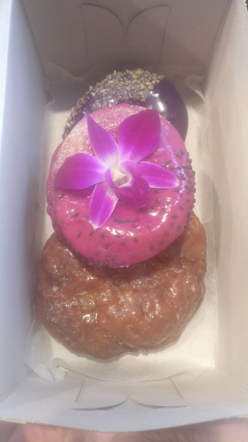 Deliciousness! And so pretty at Donatsu in Los Angeles