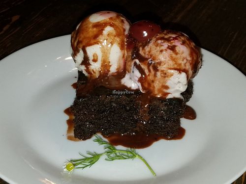 Vegan brownie at Modern Shaman in Whittier