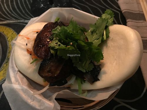 Bao with portabello at Magnolia in Stockholm