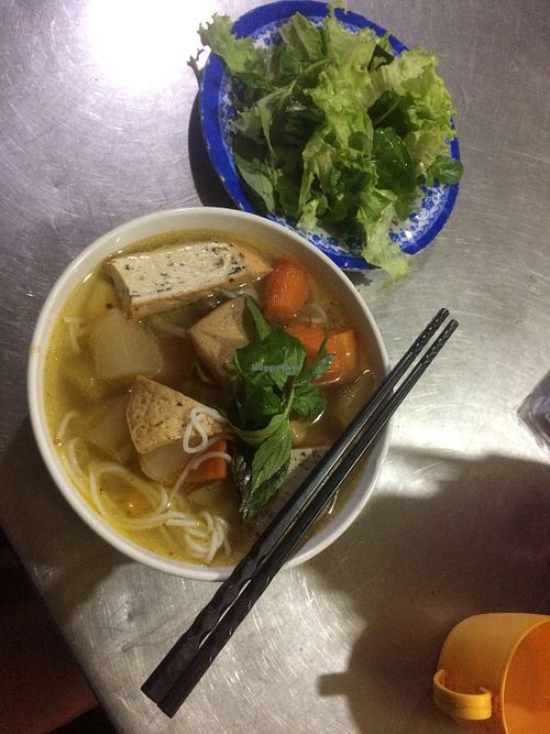 Noodle soup  at Quan Chay - Cua Dai in Hoi An