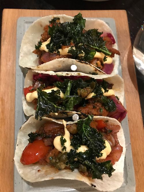 Seitan Chicken Tacos at Pear Tree in Hermanus