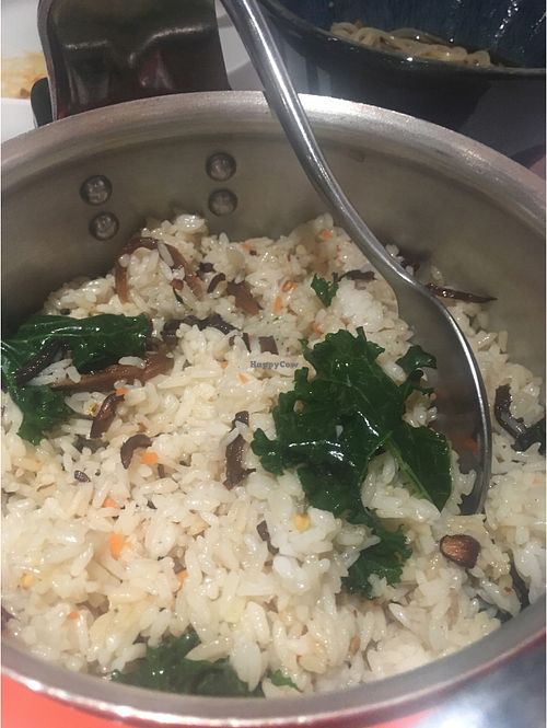 Wild rice and quinoa  at Hé Tián SùShí 荷恬素食 in Dalian