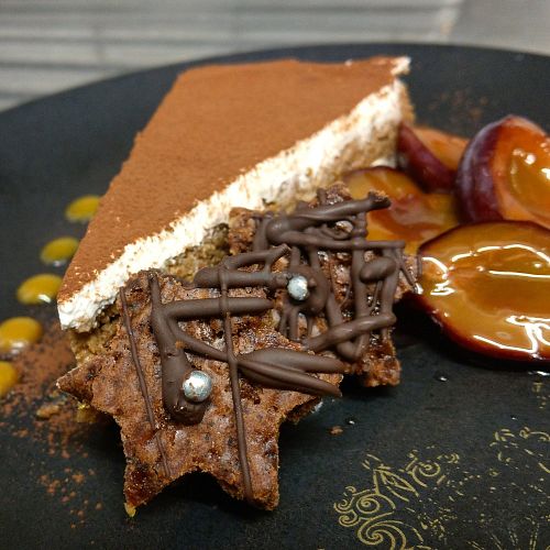 Speculos spiced cookie Tiramisu (temporary special menue) at Brauhaus Sacher in Leonberg