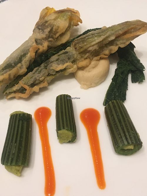 Courgette in several textures  at Antonio Chiodi Latini in Turin