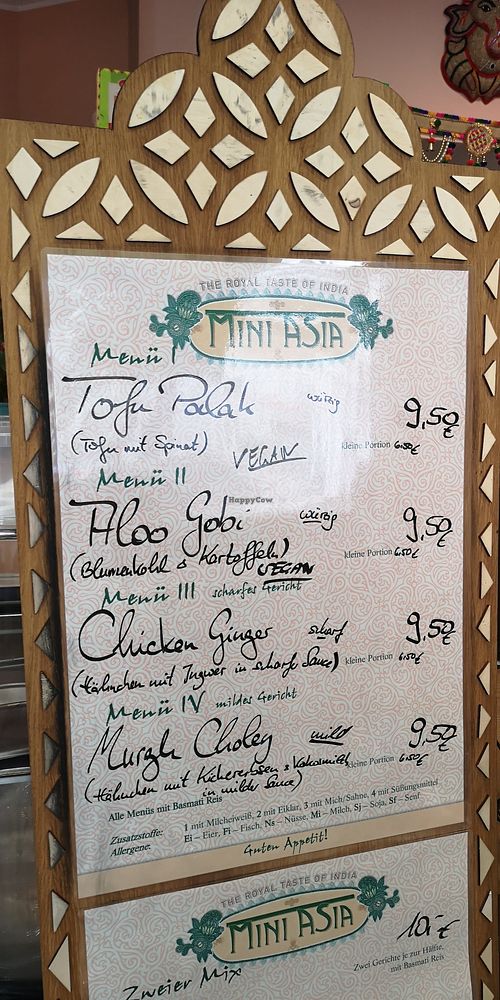 Tageskarte at Mini Asia in Bad Nauheim