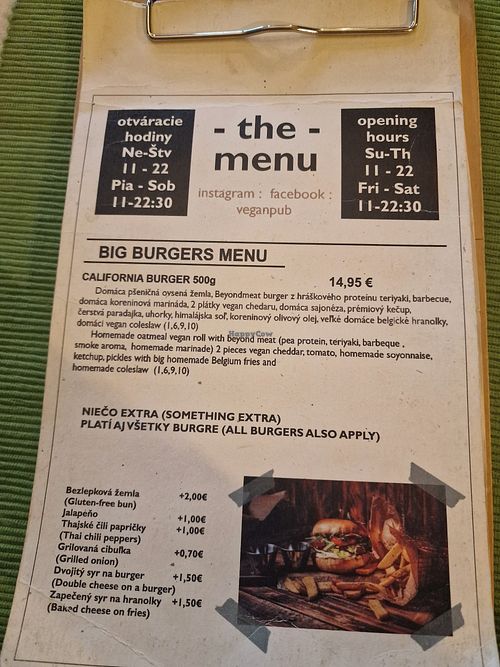  at Vegan Pub in Bratislava