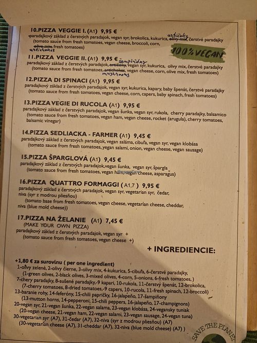  at Vegan Pub in Bratislava