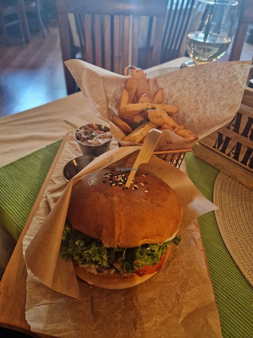 Hollandburger at Vegan Pub in Bratislava